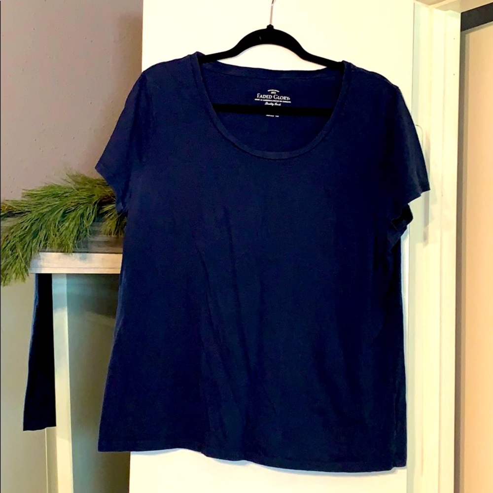 Navy Blue Fitted Tee